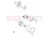 SUZUKI AN125U X (1999) 13 - OIL PUMP