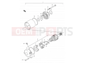 SUZUKI AN125U X (1999) 18 - STARTING MOTOR