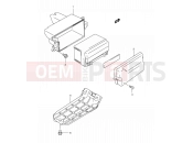 SUZUKI AN125U X (1999) 28 - BATTERY HOLDER