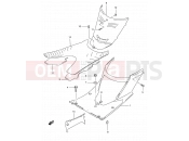 SUZUKI AN125U X (1999) 35A - REAR LEG SHIELD (MODEL X/Y)