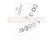 Triumph 2023 Tiger 900 Rally Pro Crankshaft, conrods & pistons