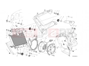 DUCATI 2014 Diavel RADIATOR, WATER,RH