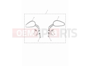 TRIUMPH Bonneville Speedmaster Teardrop mirrors
