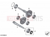 BMW Motorrad BMW 2018 C-Models C 400 X (0C09, 0C19) Input, intermediate and output shafts | Input, intermediate and output shafts