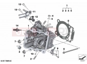 BMW Motorrad BMW 2018 C-Models C 400 X (0C09, 0C19) Cylinder head | Cylinder head