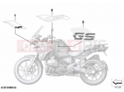 BMW Motorrad BMW 2019 R models R 1250 GS 19 (0J94) Stick-on label | Stick-on label