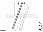 BMW Motorrad BMW 2019 R models R 1250 GS 19 (0J94) Stanchion | Stanchion