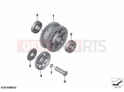 BMW Motorrad BMW 2024 M models M 1000 XR (0E91, 0E93) Starter motor release, reduction gear
