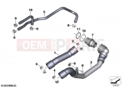 BMW Motorrad BMW 2024 M models M 1000 XR (0E91, 0E93) Cooling system - water hoses