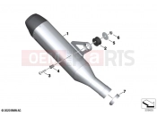 BMW Motorrad BMW 2024 M models M 1000 XR (0E91, 0E93) Sport silencer