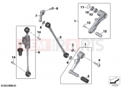 BMW Motorrad BMW 2024 M models M 1000 XR (0E91, 0E93) Outer gearshift parts
