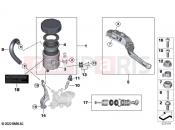 BMW Motorrad BMW 2024 M models M 1000 XR (0E91, 0E93) Separate components handbrake fitting M