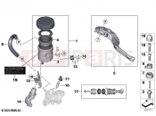 BMW Motorrad BMW 2024 M models M 1000 XR (0E91, 0E93) Separate components handbrake fitting M  2