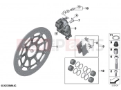 BMW Motorrad BMW 2024 M models M 1000 XR (0E91, 0E93) Front wheel brake