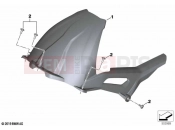 BMW Motorrad BMW 2024 M models M 1000 XR (0E91, 0E93) Rear-wheel cover