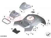BMW Motorrad BMW 2024 M models M 1000 XR (0E91, 0E93) Tank cover, middle
