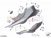 BMW Motorrad BMW 2024 M models M 1000 XR (0E91, 0E93) Tank cover, side