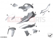 BMW Motorrad BMW 2024 M models M 1000 XR (0E91, 0E93) Rough parts paint