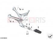 BMW Motorrad BMW 2024 M models M 1000 XR (0E91, 0E93) Rear footrests