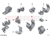 BMW Motorrad BMW 2024 M models M 1000 XR (0E91, 0E93) Cable clips, hose supports