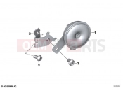 BMW Motorrad BMW 2024 M models M 1000 XR (0E91, 0E93) Horn