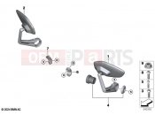 BMW Motorrad BMW 2024 M models M 1000 XR (0E91, 0E93) Retrofitting, handlebar end mirrors
