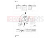SUZUKI AN400A K9 (2009) Burgman 400 (E02,E19,E24,E54) 46 - LABEL (MODEL K7/K8/K9)