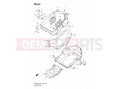 SUZUKI AN400A K9 (2009) Burgman 400 (E03,E28,E33) 42 - HELMET BOX