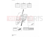 SUZUKI AN400A L1 (2011) Burgman 400 (E19, E24) 147 - LABEL (AN400ZAL1 E02)