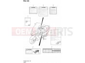 SUZUKI AN400A L2 (2012) Burgman 400 (E19, E24) 135 - LABEL (AN400ZAL2 E19)