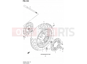SUZUKI AN400A L4 (2014) Burgman 400 (E19) 124 - FRONT WHEEL (AN400L4 E19)
