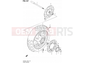 SUZUKI AN400A L4 (2014) Burgman 400 (E19) 127 - FRONT WHEEL (AN400ZAL4 E02)