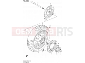 SUZUKI AN400A L4 (2014) Burgman 400 (E19) 128 - FRONT WHEEL (AN400ZAL4 E19)