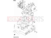 SUZUKI AN400A L4 (2014) Burgman 400 (E24) 6 - CRANKCASE COVER