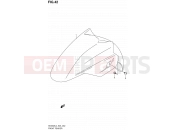SUZUKI AN400A L4 (2014) Burgman 400 (E24) 42 - FRONT FENDER