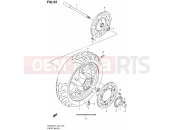 SUZUKI AN400A L4 (2014) Burgman 400 (E24) 52 - FRONT WHEEL