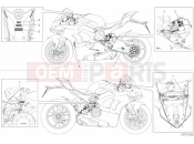 DUCATI Panigale V4 SP Warning Labels (JAPAN Only)