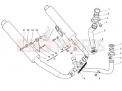 DUCATI 1997 Sporttouring ST2 EXHAUST SYSTEM » EXHAUST SYSTEM