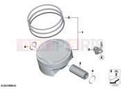 BMW Motorrad BMW 2024 F models F 900 R A2 25 (0K91) Piston with rings and pin