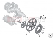 BMW Motorrad BMW 2024 F models F 900 R A2 25 (0K91) Starter motor release, reduction gear
