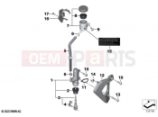 BMW Motorrad BMW 2024 F models F 900 R A2 25 (0K91) Foot, brake master cylinder  2