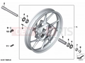 BMW Motorrad BMW 2024 F models F 900 R A2 25 (0K91) Cast rim, front