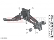 BMW Motorrad BMW 2024 F models F 900 R A2 25 (0K91) Number plate carrier, lower