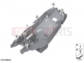 BMW Motorrad BMW 2024 F models F 900 R A2 25 (0K91) Rear carrier part
