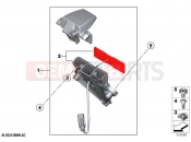 BMW Motorrad BMW 2024 F models F 900 R A2 25 (0K91) Number-plate light LED  2