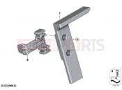 BMW Motorrad BMW 2024 F models F 900 R A2 25 (0K91) Lock, holder, navigation preparation
