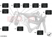 BMW Motorrad BMW 2024 F models F 900 R A2 25 (0K91) Sign, frame