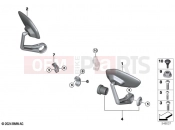 BMW Motorrad BMW 2024 F models F 900 R A2 25 (0K91) Retrofitting, handlebar end mirrors