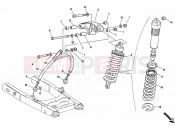 DUCATI 1996 Monster 400 REAR SHOCK ABSORBER » SWING ARM