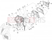 PIAGGIO Beverly 400 HPE E5 (EU) Front glove-box - Knee-guard panel